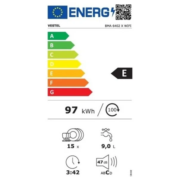 Vestel BMA 6402 X WiFi Ankastre Bulaşık Makinesi - Görsel 7