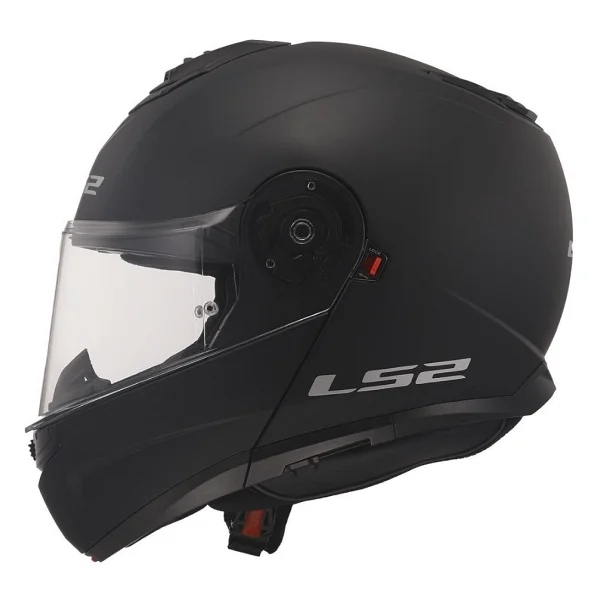 Ls2 Strobe 2 Mat Siyah Çene Açılır Motor Kaskı - Görsel 2