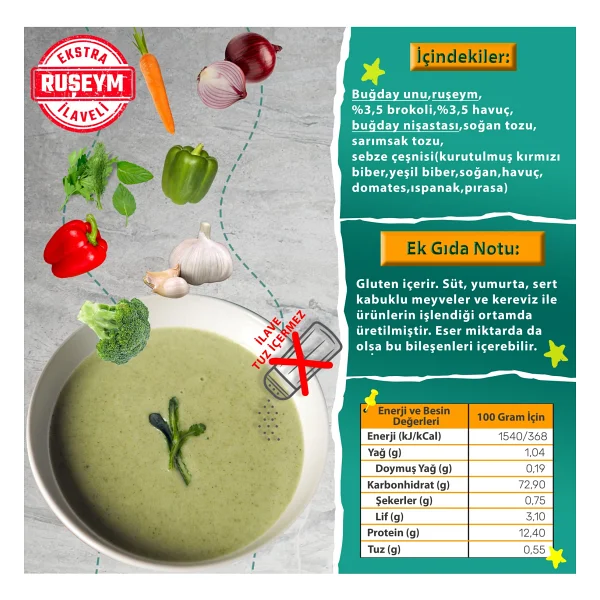 Makarna Lütfen Brokoli Ve Havuçlu Sebze Çorbası 8 Ay 50 G - Görsel 2
