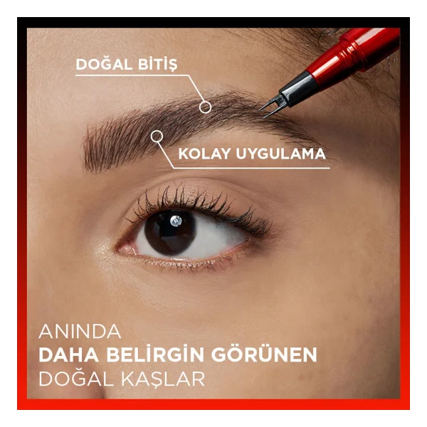 L'oreal Paris Infaillible Faux Brow Ultra İnce Light Brunette Kaş Kalemi - Görsel 8