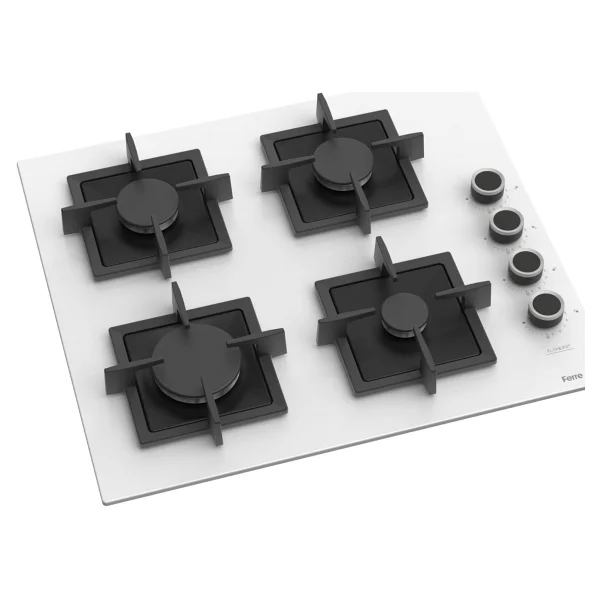 Ferre Sc206 Flameart Beyaz Cam Ankastre Ocak - Görsel 3
