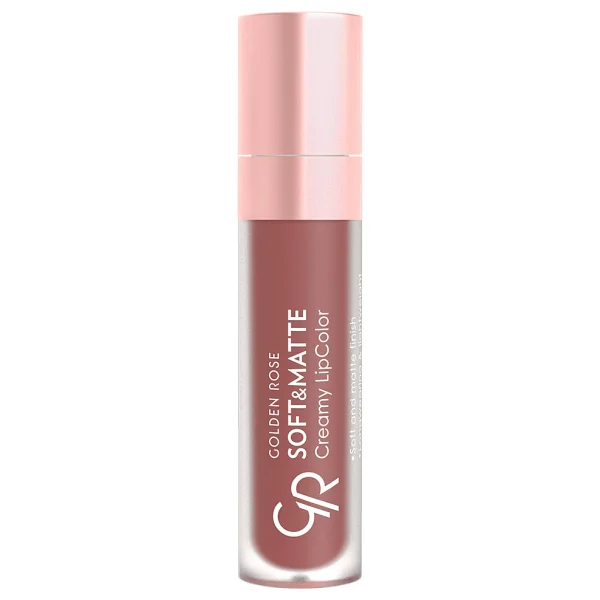 Golden Rose Soft & Matte Creamy Lipcolor 104 Rustic Brown Likit Ruj - Görsel 9