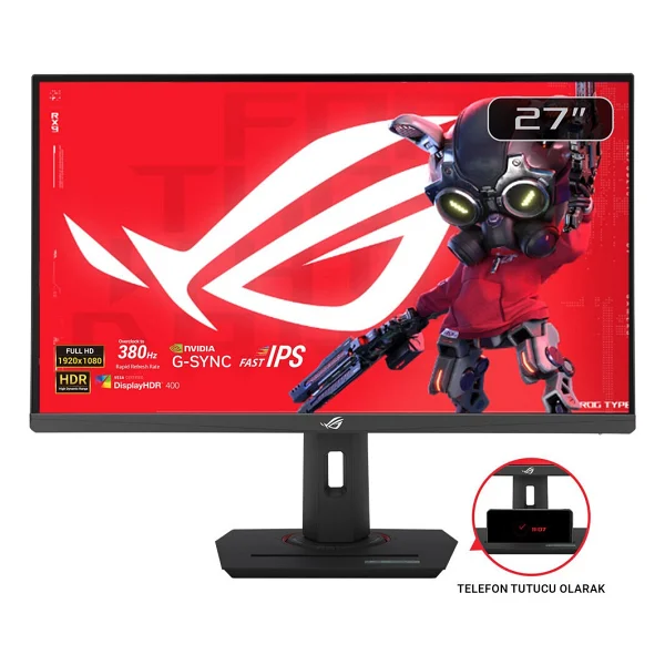 Asus Rog Strix Xg279cns 27" 0.3 Ms Full HD Pivot Ips 380 Hz Oc Oyuncu Monitörü - Görsel 10
