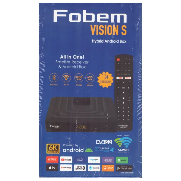 Fobem Vision S 32 GB 6k Hibrit Android TV Box - Görsel 6