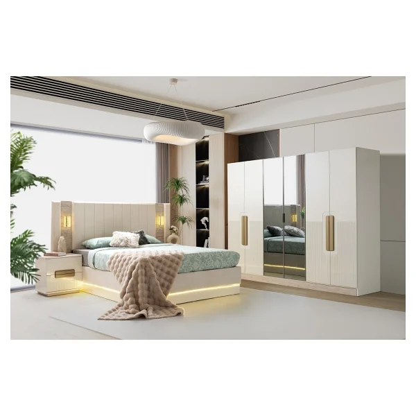 Zen Mdf Bazalı Yatak Odası Takımı - Aytaşı - Görsel 6
