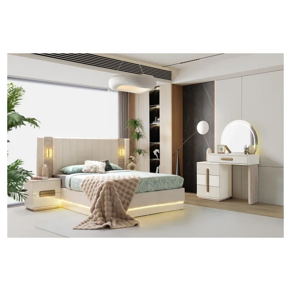 Zen Mdf Bazalı Yatak Odası Takımı - Aytaşı - Görsel 2