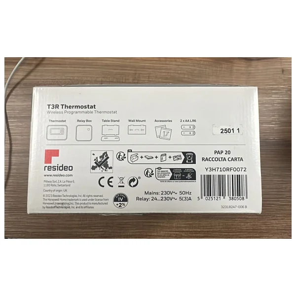 Honeywell Home T3R Y3H710RF0072 Programlanabilir Kablosuz Dijital Oda Termostatı - Görsel 5