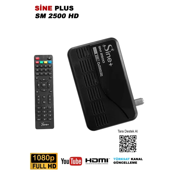 Sine Plus Sm 2500 HD Uydu Alıcısı - Görsel 5