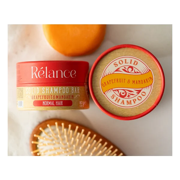 Relance Katı Şampuan, Normal Saçlar Için Doğal Şampuan, Shea Yağı, Sülfatsız 80g - Görsel 2