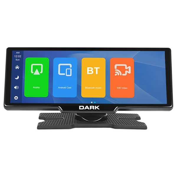 Dark 10.26" Ips Apple Carplay & Android Auto / Airplay, Android Cast Ekran Yansıtma Ön & Arka Kameralı Torpido Üstü Araç Multimedya Ekranı - Görsel 4