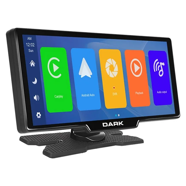 Dark 10.26" Ips Apple Carplay & Android Auto / Airplay, Android Cast Ekran Yansıtma Ön & Arka Kameralı Torpido Üstü Araç Multimedya Ekranı - Görsel 5