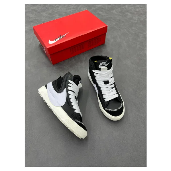 Nike Blazer Mid 77 Jumbo Dd3111-100 Beyaz-Siyah Erkek Spor Ayakkabı - Görsel 6