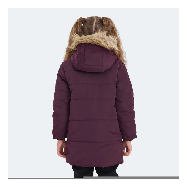 Slazenger Camelia Kapüşonlu Mor Çocuk Mont - Görsel 2