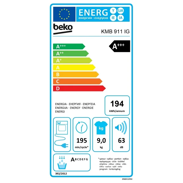 Beko Kmb 911 Ig 9 Kg Çamaşır Kurutma Makinesi - Görsel 6