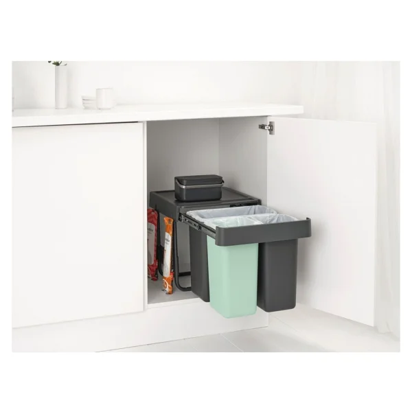 Brabantia Dark Grey Sort&Go Buılt-In Bın Çöp Kutusu 10+10+20lt - Görsel 5
