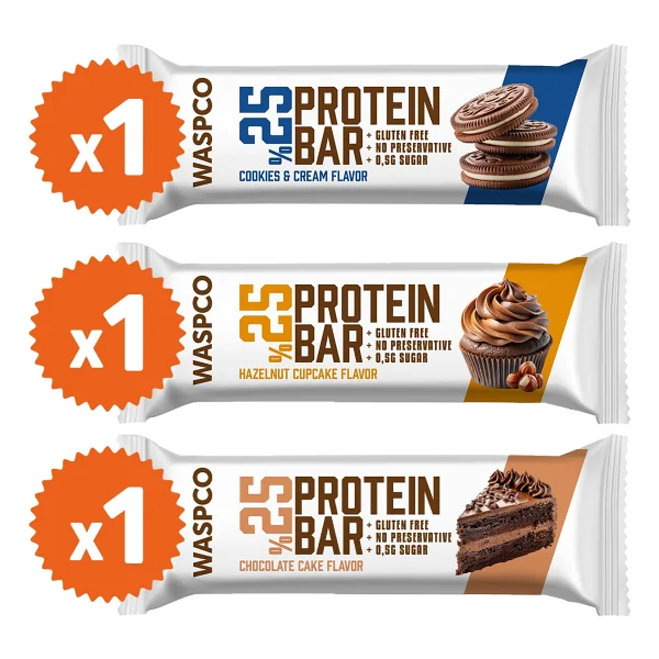 Waspco 3 Çeşit 36 Gr 3 Adet Protein Bar - Görsel 5