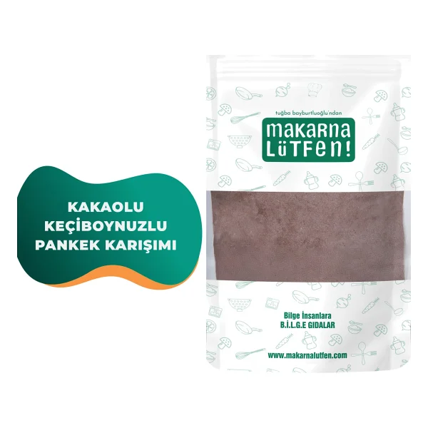 Makarna Lütfen Kakaolu Keçiboynuzlu Pankek Karışımı 235 Gr - Görsel 3