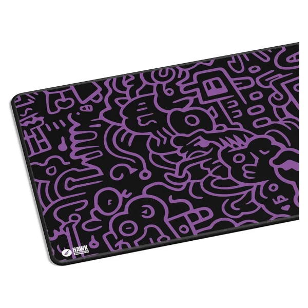Hawk Gaming Chair Doodle 90x40 Kaymaz Taban 3mm Mouse Pad - Görsel 2