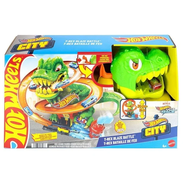 Hot Wheels T-Rex Ve İtfaiye İstasyonu Oyun Seti Jbm73 - Görsel 6