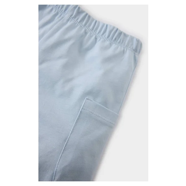 DeFacto Erkek Bebek Beli Lastikli Cepli Şort E7191A525SM - Mavi-BE343 - 3 - 4 Yaş - Görsel 2