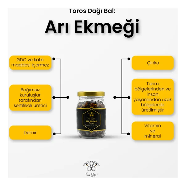 Toros Dağı Arı Ekmeği (Perga) 100 Gr - Görsel 3