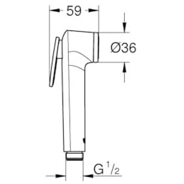Grohe Vitalio 26351000 Taharet Bide Bataryası - Görsel 2