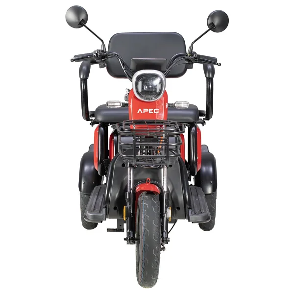 Apec Apm2 1000 W 3 Tekerlekli Elektrikli Motosiklet Kırmızı - Görsel 5
