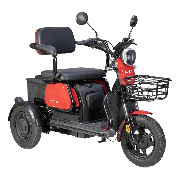Apec Apm2 1000 W 3 Tekerlekli Elektrikli Motosiklet Kırmızı - Görsel 2
