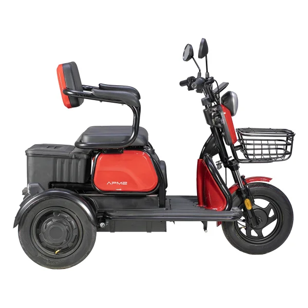 Apec Apm2 1000 W 3 Tekerlekli Elektrikli Motosiklet Kırmızı - Görsel 3