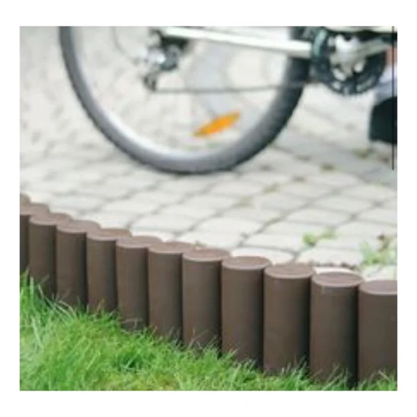 Star Garden Kahverengi Ahşap Görünümlü Çim Bordürü 2.3 Metre Çim Ayırıcı - Görsel 5