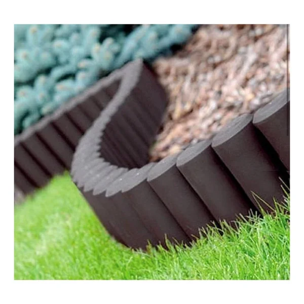 Star Garden Kahverengi Ahşap Görünümlü Çim Bordürü 2.3 Metre Çim Ayırıcı - Görsel 6