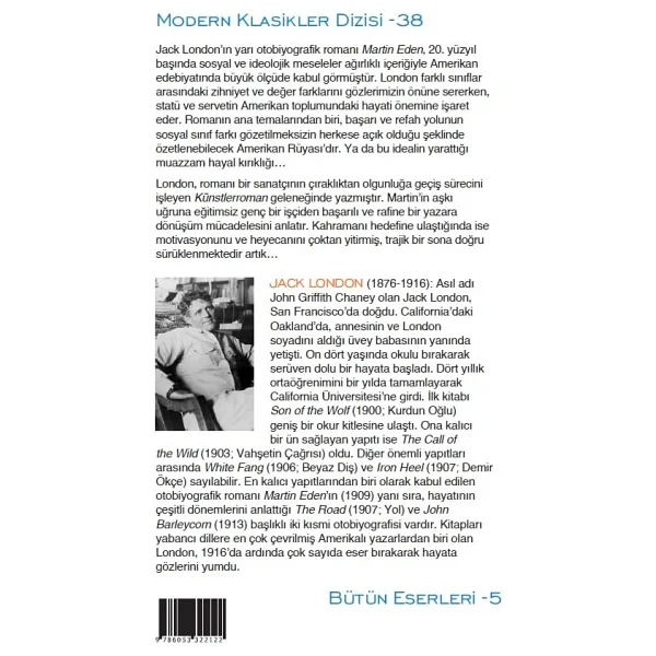 Martin Eden Modern Klasikler - Jack London İş Bankası Kültür Yayınları - Görsel 2