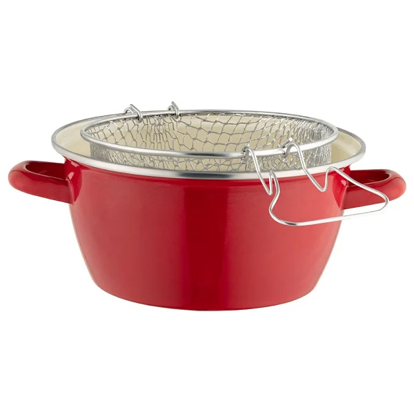 Madame Coco Salentino Kırmızı 22 Cm Kızartma Tenceresi - Görsel 10