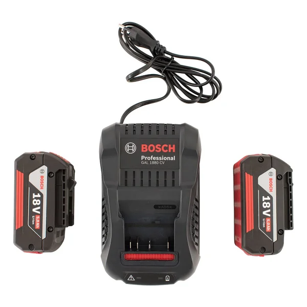 Bosch Gal 1880 Cv Şarj Cihazı + 2 X Gba 18 V 5 Ah Yedek Akü - Görsel 7