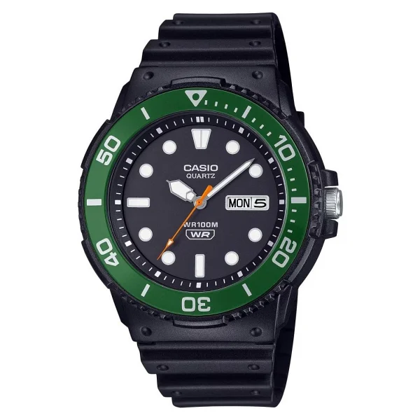 Casio Standart Mrw-230h-1e3vdf Siyah-Yeşil Erkek Kol Saati - Görsel 3