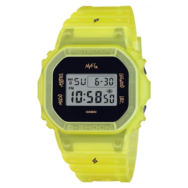 Casio G-Shock Dwe-5600jb-1a9 Sarı-Siyah Erkek Kol Saati - Görsel 4