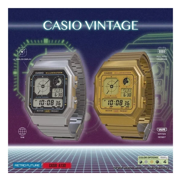 Casio Standart A130weg-9adf Altın Kol Saati - Görsel 5