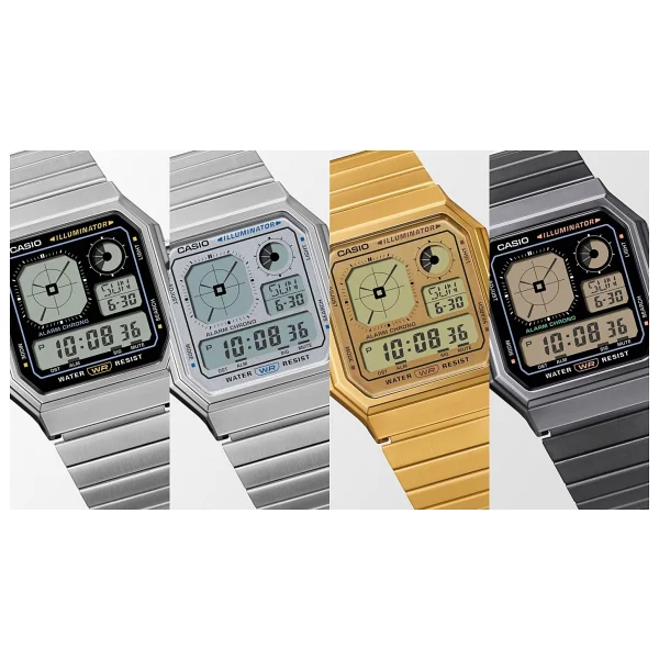 Casio Standart A130wegg-1adf Siyah-Gri Kol Saati - Görsel 2