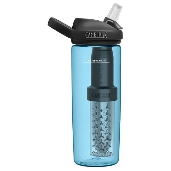 Camelbak Eddy+ Renew Lifestraw 600 Ml Turkuaz Pipetli Tritan Matara - Görsel 4