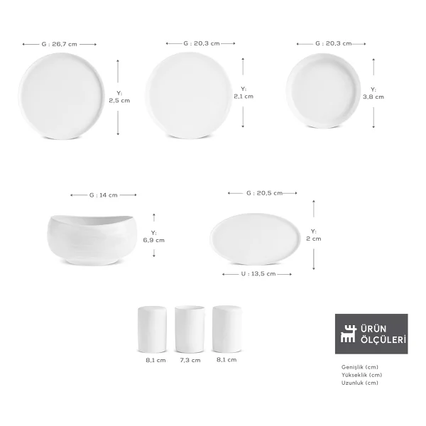 Karaca Earth Collection Clay 55 Parça 12 Kişilik Yemek Takımı - Görsel 3