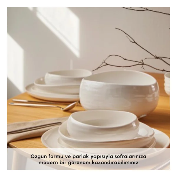 Karaca Earth Collection Clay 55 Parça 12 Kişilik Yemek Takımı - Görsel 5