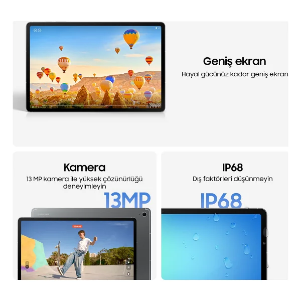 Samsung Galaxy Tab S10 Fe Plus Sm-X620 Gümüş 128 GB 13.1" Tablet - Görsel 5