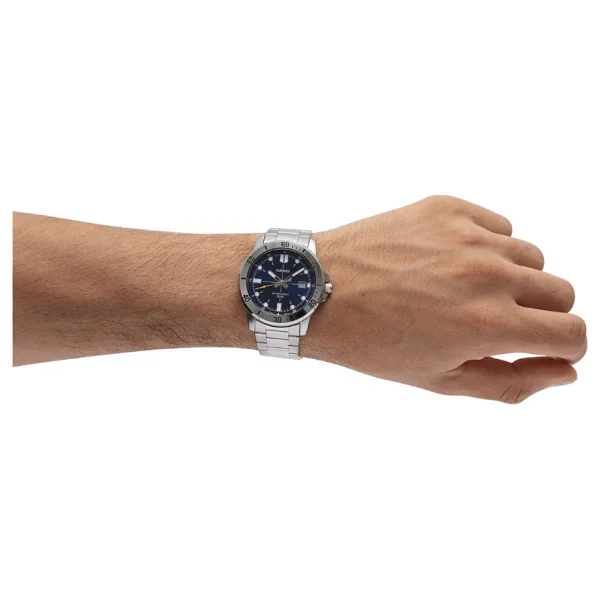 Casio Standart Mtp-Vd01d-2evudf Çelik Kordon Lacivert Erkek Kol Saati - Görsel 5