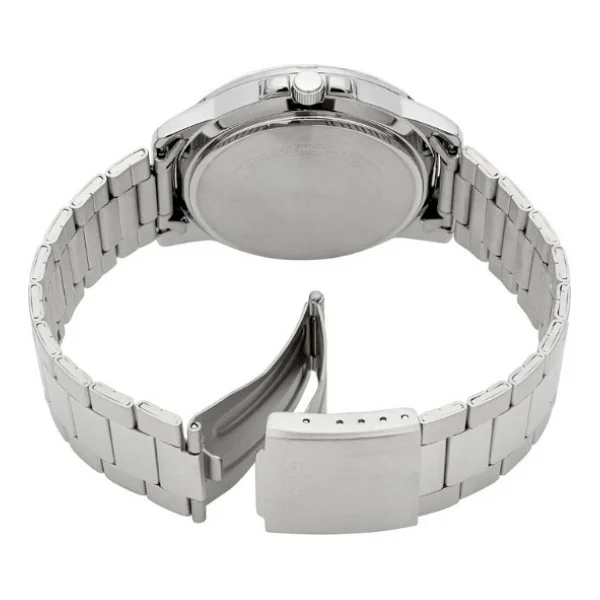 Casio Standart Mtp-Vd01d-1e2vudf Çelik Kordon Siyah-Turuncu Erkek Kol Saati - Görsel 4