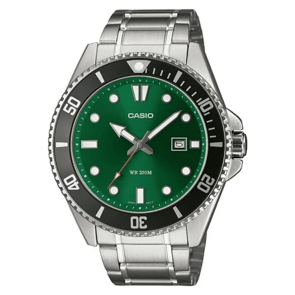 Casio Standart Mdv-107d-3a2vdf Siyah-Yeşil Erkek Kol Saati - Görsel 8