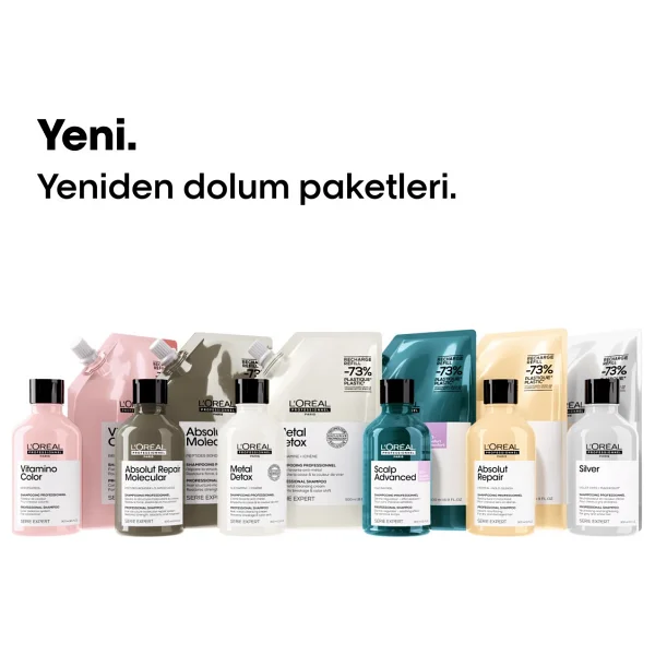 L'oreal Professionnel Absolut Repair Yıpranmış Saçlar İçin Onarıcı Refill Şampuan 500ml - Görsel 8