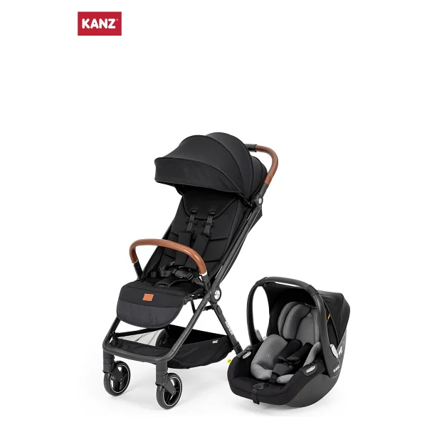 Kanz Instreet Autofold Siyah Travel Sistem Bebek Arabası - Görsel 6