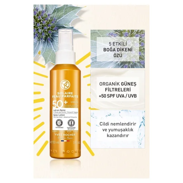 Yves Rocher Solaire Peau Parfaite 50 Faktör Güneşe Karşı Koruyucu Vücut Sütü 150 Ml - Görsel 3