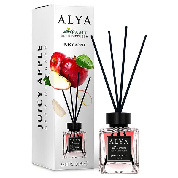 Alya Nature's Scents Juicy Apple Bambu Çubuklu Oda Kokusu- Elma Kokusu - Görsel 2