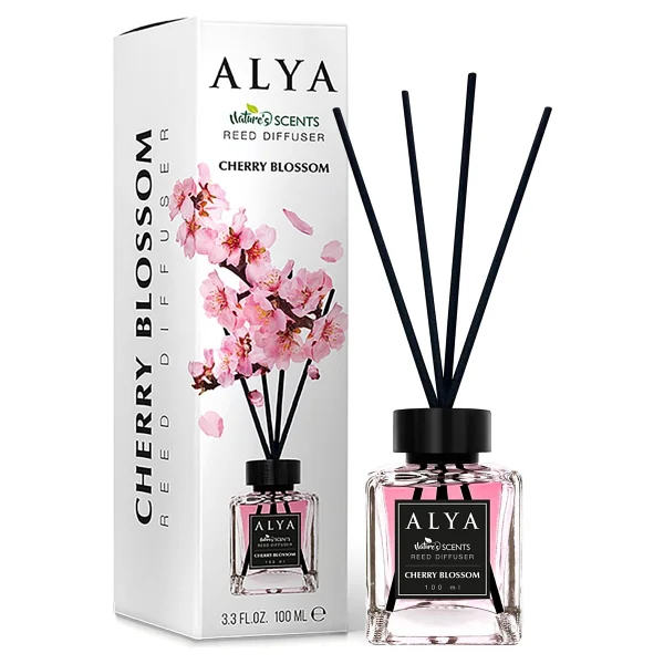 Alya Nature's Scents Cherry Blossom Bambu Çubuklu Oda Kokusu- Kiraz Çekirdeği Kokusu - Görsel 4